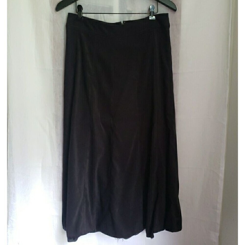 Christopher & Banks Women’s Size 8 A Line Skirt Black Velour Whimsy Goth *FLAW